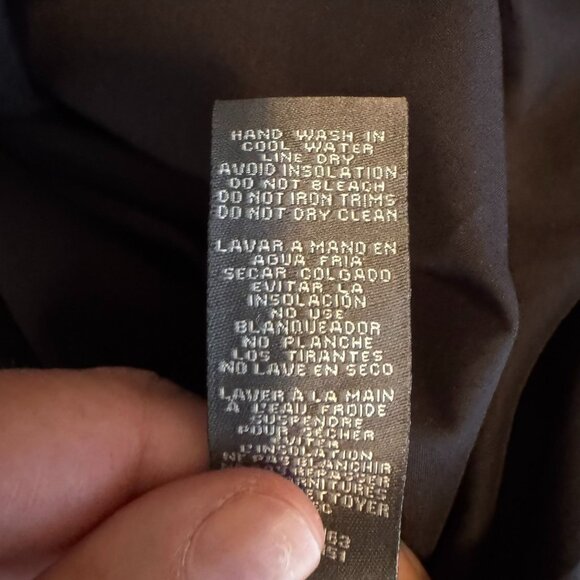 Vince Camuto Black Laser Cut Faux Leather Floral Lace Sheath Dress, Size 12 - Picture 9 of 12